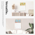 EYROZILL 2025 Wall Calendar Planner Spiral Bound 12x17 Marble Jul25-Dec26 by Deal US