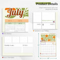 EYROZILL 2025 Wall Calendar Planner Spiral Bound 12x17 Marble Jul25-Dec26 by Deal US
