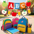 HYELNHUA ABC Apple Alphabet Party Banner Red Pink Back to School Decor by Deal US