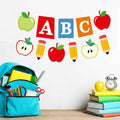 HYELNHUA ABC Apple Alphabet Party Banner Red Pink Back to School Decor by Deal US