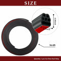 CXCCOI 16.4Ft Automotive Weather Stripping Car Door Seal Strip Black by Deal US