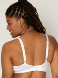 Fruit of the Loom Womens Wirefree Cotton Bralette Black/White/Sand Size 3XL by Deal US