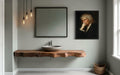 aj decor Isaac Newton Bathroom Wall Art Print Poster 8x10 inches Unframed by Deal US