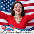 eboozone 4th of July Temporary Tattoos 68pcs Patriotic USA Flag Red/Blue by Deal US