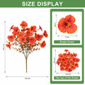 INQCMY Artificial Fall Flowers 12 Bundles Faux Pansies Orange UV Resistant by Deal US