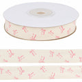 Luhiew Pink Cotton Bow Ribbon 3/5 Inch 10 Yards Craft Gift Wrap by Deal US