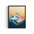 aj decor Shasta Trinity Alps Wall Art Print Poster 8x10 Portrait Paper by Deal US