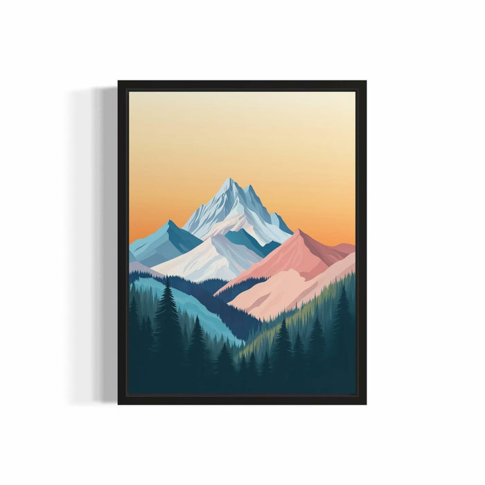 aj decor Shasta Trinity Alps Wall Art Print Poster 8x10 Portrait Paper by Deal US