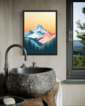 aj decor Shasta Trinity Alps Wall Art Print Poster 8x10 Portrait Paper by Deal US