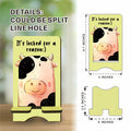 Nuckxy Cute Cow Wooden Phone Stand Organizer Multi Color 15" by Deal US