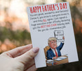 HOMEVAGE Fathers Day Card Funny Quote Folded 5x7in Red Envelope by Deal US