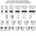 SWITCH HITS Silver Glass Mirror Light Switch Cover Plate 1 Toggle 3.5x5.25 by Deal US