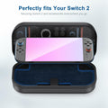 STARTRC GAMES Switch 2 Carrying Case Large PU Hard Travel Bag Black by Deal US