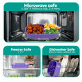 Generic DifaBella Kids Lunch Box 4 Compartments BPA-Free Purple 8.66x5.9x2.7 by Deal US