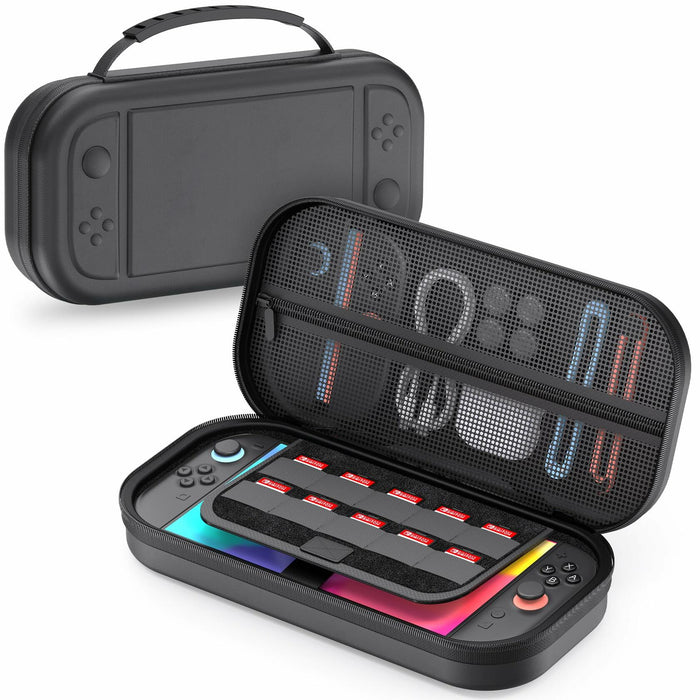 STARTRC GAMES Switch 2 Carrying Case Large PU Hard Travel Bag Black by Deal US