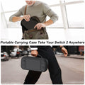 STARTRC GAMES Switch 2 Carrying Case Large PU Hard Travel Bag Black by Deal US