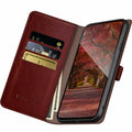 RingPi Moto G 5G 2024 Leather RFID Wallet Case Brown 3 Card Slots by Deal US
