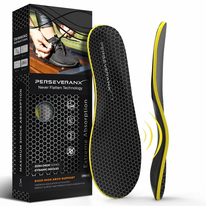 PerseveranX NASA Plantar Fasciitis Insoles Shock Absorb XL M12.5-14.5 W13.5-15.5 by Deal US