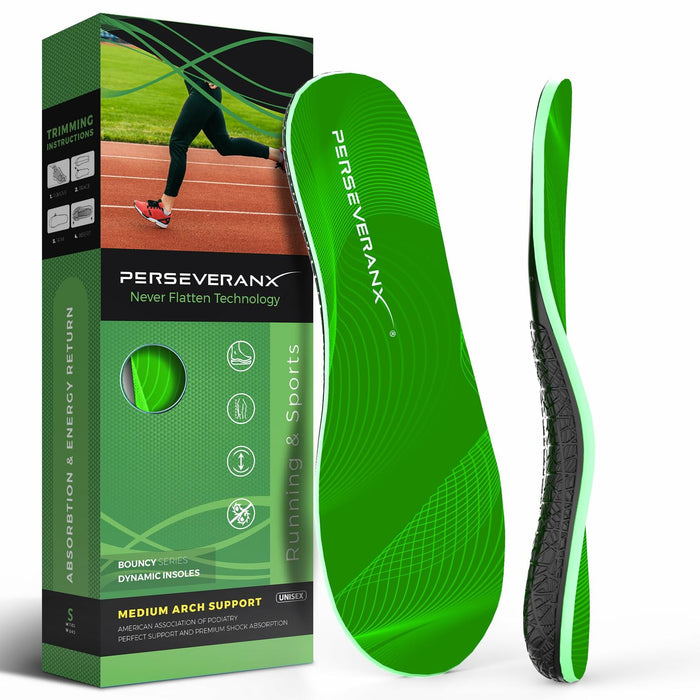 Perseveranx NASA Running Insoles Arch Support XL M12.5 W13.5-15.5 by Deal US