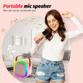 OUTUVAS Karaoke Microphone Machine for Kids Ages 4-12 Pink by Deal US