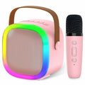 OUTUVAS Karaoke Microphone Machine for Kids Ages 4-12 Pink by Deal US