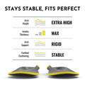 PerseveranX NASA Plantar Fasciitis Insoles Shock Absorb XL M12.5-14.5 W13.5-15.5 by Deal US