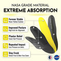 PerseveranX NASA Plantar Fasciitis Insoles Shock Absorb XL M12.5-14.5 W13.5-15.5 by Deal US