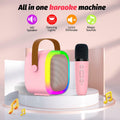 OUTUVAS Karaoke Microphone Machine for Kids Ages 4-12 Pink by Deal US