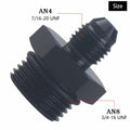 YOMIRACING 6AN Male Flare to 8AN 1/4NPT Aluminum Fuel Rail Adapter Black 2pc by Deal US