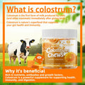 BestBy12/26 Natures Aid Colostrum Chews Probiotics Gut Health Orange 60 Sv by Deal US