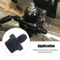 YOMIRACING 6AN Male Flare to 8AN 1/4NPT Aluminum Fuel Rail Adapter Black 2pc by Deal US