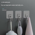 YAYETUR Strong Adhesive Wall Hook Acrylic Plum Blossom Transparent 2.8x2.8" by Deal US