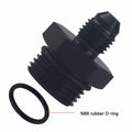 YOMIRACING 6AN Male Flare to 8AN 1/4NPT Aluminum Fuel Rail Adapter Black 2pc by Deal US