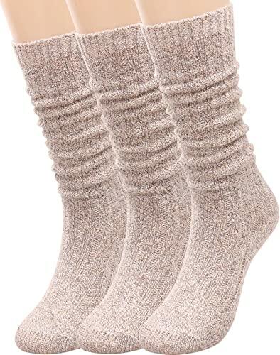TINTAO Women Winter Wool Cable Knit Knee High Boot Socks 3 Pairs Size 5-11 A06 by Deal US