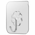 YAYETUR Strong Adhesive Wall Hook Acrylic Plum Blossom Transparent 2.8x2.8" by Deal US