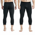 Smatstyle Men's 3/4 Compression Athletic Capri Leggings Size M by Deal US
