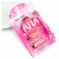 CHASESUN Pink Hair Claw Clips Set 3 Pcs Acetate Solid Pattern by Deal US