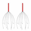 YAO & BEI Scalp Massager Tool Head Scratcher Stress Reliever Rubber Beads 4 Pack by Deal US