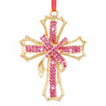 GROWTHMAGIC Metal Cross Christian Christmas Ornaments Pink Religious Decor by Deal US