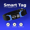 HeyBuddy Slide Series QR Code Smart Pet Tag Stainless Steel Blue by Deal US