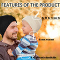 Zion Praiser 2PCS Family Beanie Hat Parent-Child Winter Knitted Warm Black by Deal US