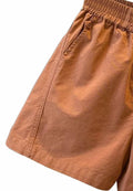 Falainetee Women's Cotton Summer Casual Shorts Brown Size L by Deal US