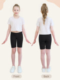 HoeVou Girls Cotton Cartwheel Biker Bermuda Shorts 4 Pack Multi-Color Size 5-6X by Deal US