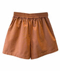Falainetee Women's Cotton Summer Casual Shorts Brown Size L by Deal US