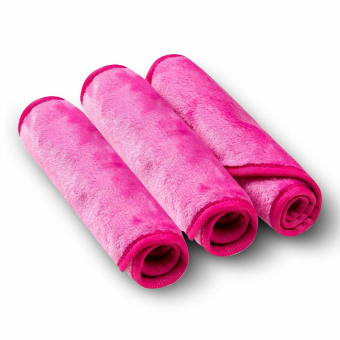 PleasingCare Makeup Remover Cloth Cleansing Towel Chemical Free 3 Count Rosy by Deal US