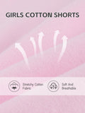 HoeVou Girls Cotton Cartwheel Biker Bermuda Shorts 4 Pack Multi-Color Size 5-6X by Deal US