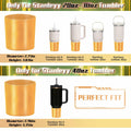 WUQID Chameleon Silicone Boot for Stanley Quencher & IceFlow Bottles Red by Deal US