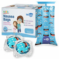 Kids Vomit Bags 5 Pack Disposable Leak Proof Self Sealing Monster Print by Deal US
