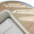 Earth&ME Waterproof Bassinet Mattress Sheets 100% Cotton Brown Waves Universal by Deal US