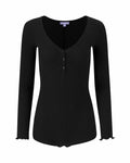 Florence by mills Women's Micro Thermal Romper Black Size X-Small by Deal US